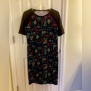 LuLaRoe Dress Black/Multi Print